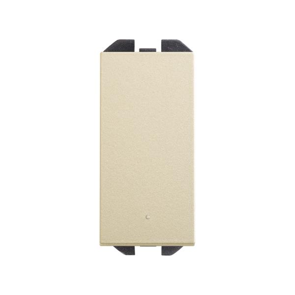 Interruptor unipolar pulsante 10AX 230V~ de tecla estrecha con sistema de embornamiento rápido cava Simon 270