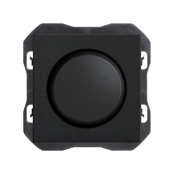Interruptor regulable 230 V~ de corte de fase 2 hilos negro mate Simon 270