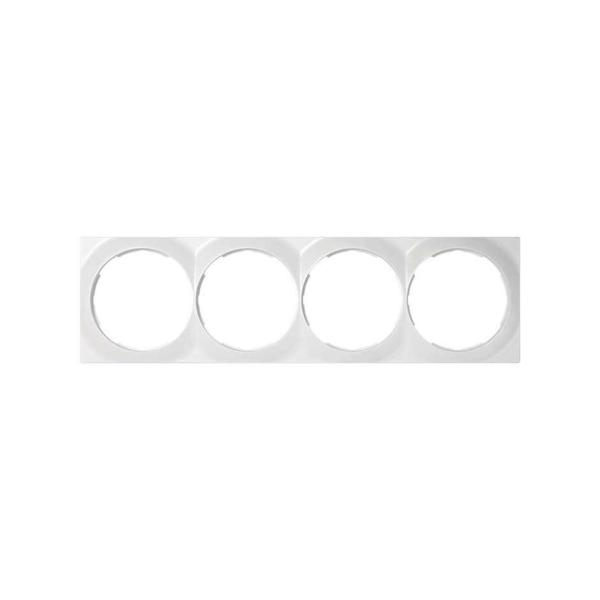 PLACA SIMON 88 CON 4 ELEMENTOS 85x298mm 0 BLANCO NIEVE