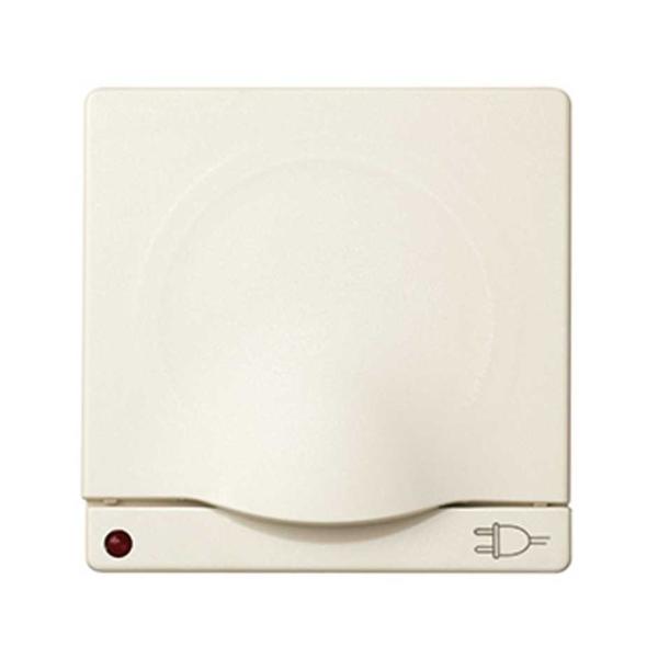 TAPA ARTICULADA ENCHUFE SIMON 82 2P+TT LATERAL CON LED SEGURIDAD MARFIL