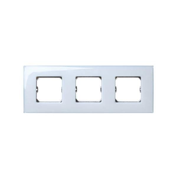 PLACA SIMON 27 NEOS CON 3 MÓDULOS ANCHOS Y 6 ESTRECHOS AZUL SIN GARRAS