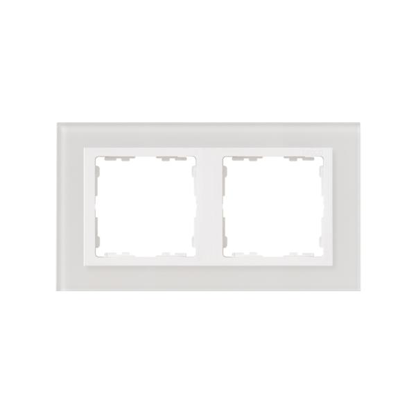 Marco para 2 elementos cristal blanco interior blanco Simon 82 Nature