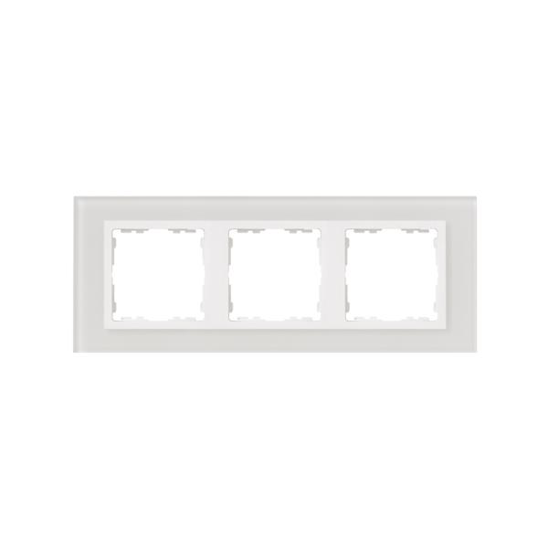 Marco para 3 elementos cristal blanco interior blanco Simon 82 Nature