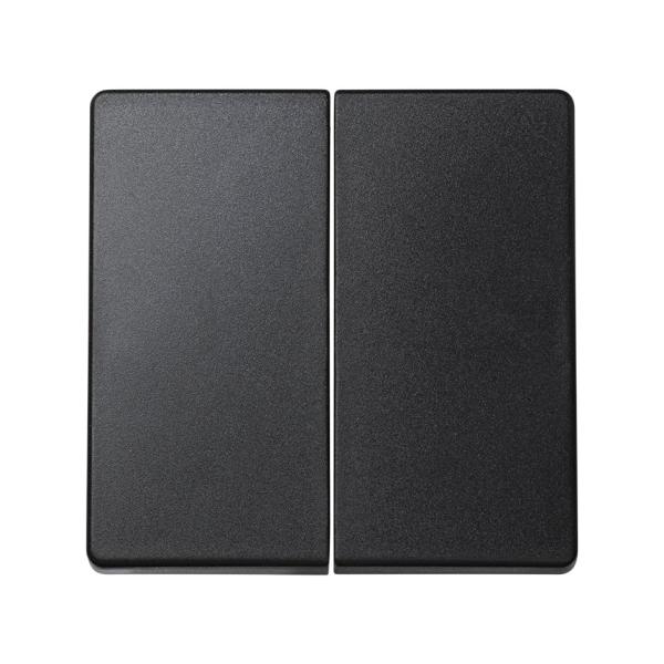 Tecla doble para mecanismos de mando grafito Simon 73 Loft