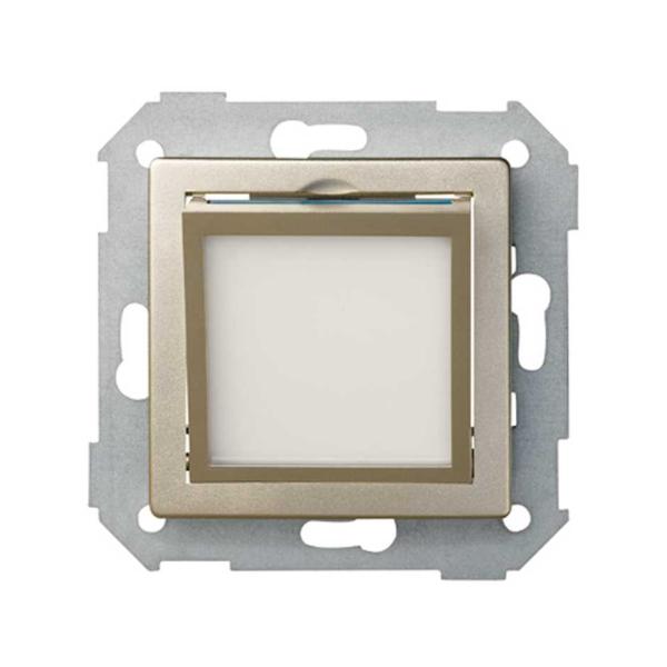 Placa basculante con orientación del haz luminoso para la baliza de cortesía cava Simon 82