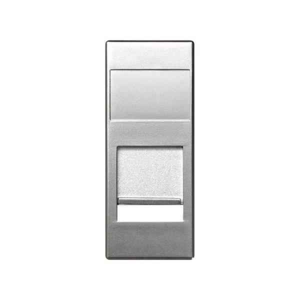 TAPA INFORMÁTICA UNIVERSAL SIMON 82 CENTRALIZACIONES CON 1 MÓDULO RJ45 ALUMINIO