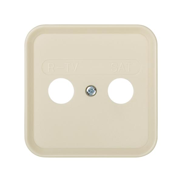 Placa para tomas inductivas de R-TV+SAT marfil Simon 31