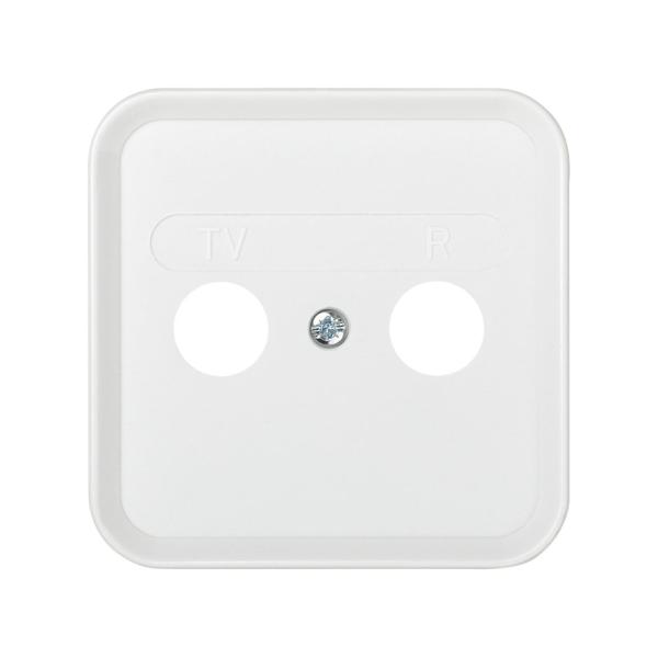 Placa para tomas inductivas de R-TV blanco Simon 31