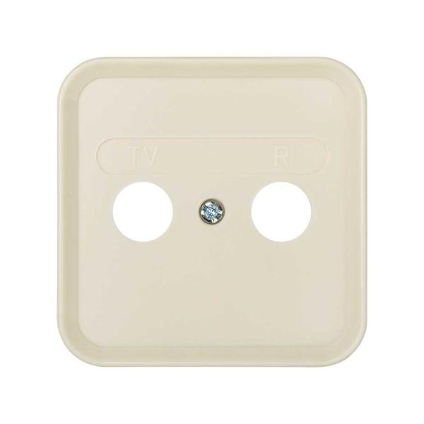 Placa para tomas inductivas de R-TV marfil Simon 31