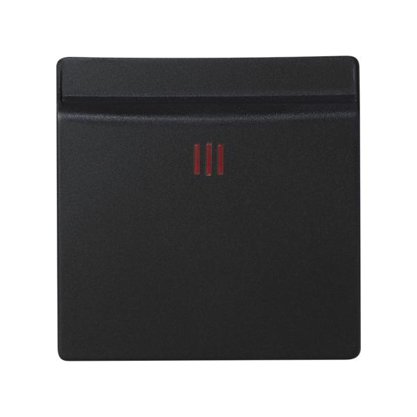 Tapa con visor para interruptor de tarjeta mecánico o electrónico grafito Simon 82