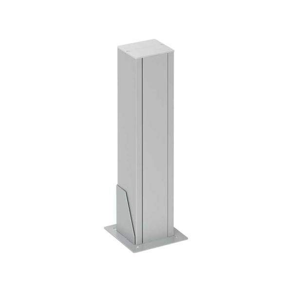 MINICOLUMNA SIMON K45 70x60mm 315mm CON 1 CARA Y 6 MECANISMOS ALUMINIO ANODIZADO