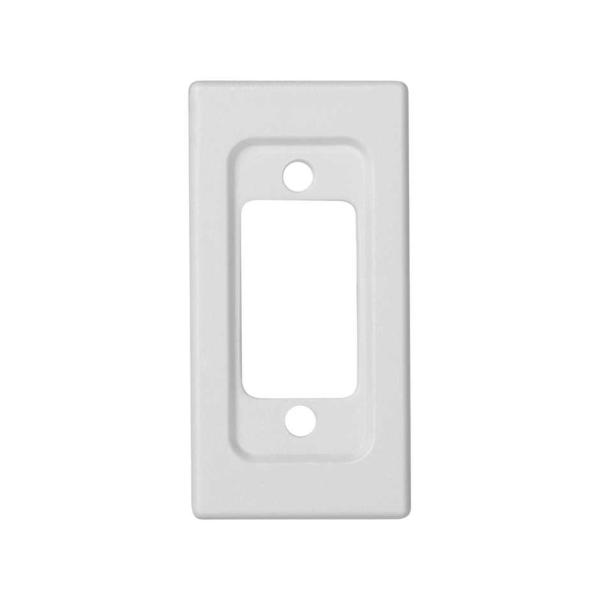 Placa embellecedora para 1 conector SUB-D9 (VGA/Puerto serie) de 1 elemento blanco Simon K45