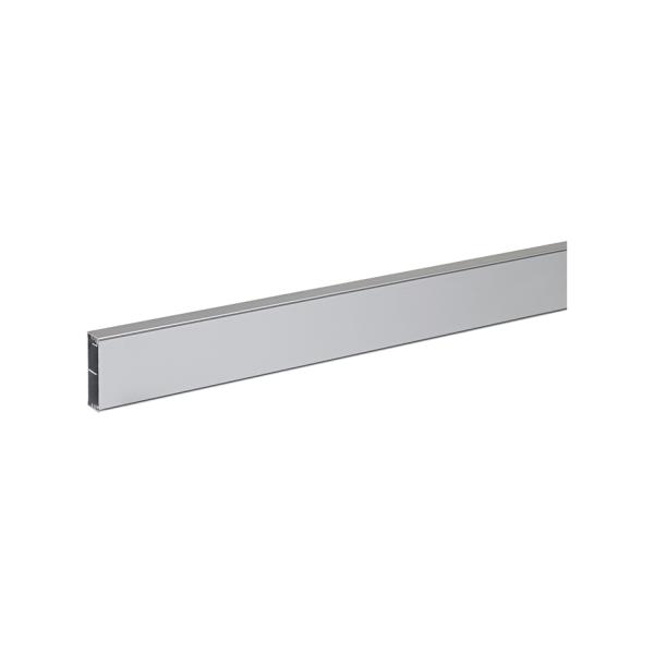 Minicanal de aluminio de 2m 65x20mm con 2 compartimentos