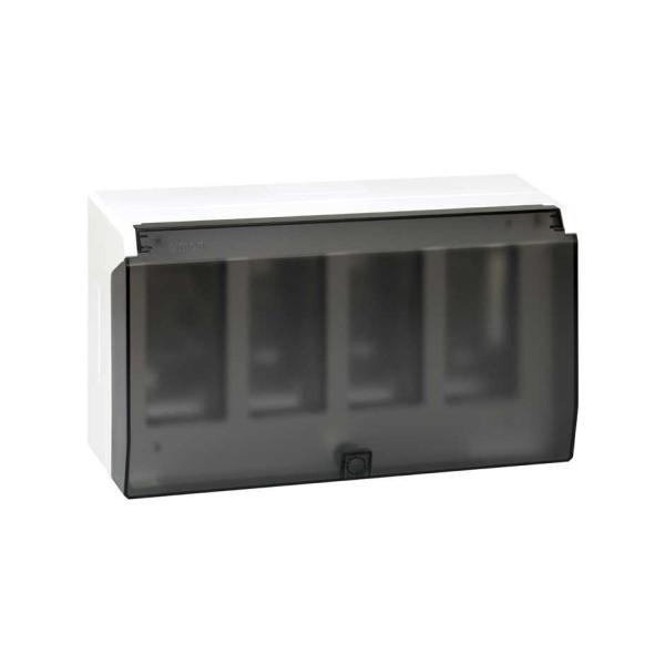 CAJA TAPA SUPERFICIE SIMON 500 CIMA CON 4 MDULOS BLANCO