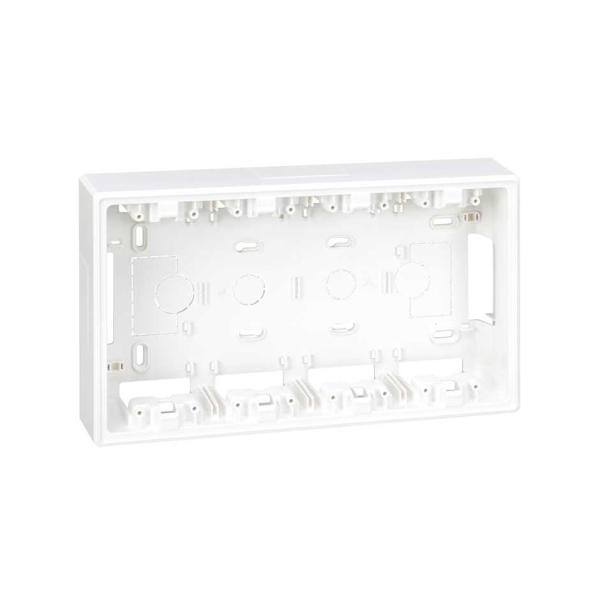 BASE CAJA SUPERFICIE SIMON 500 CIMA PARA KIT 4 MDULOS BLANCO