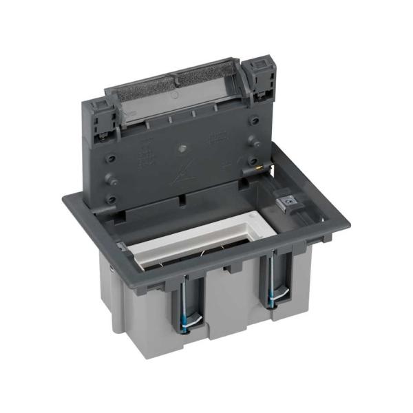 CAJA SUELO SIMON 500 CIMA CON 1 MDULO 70mm GRIS