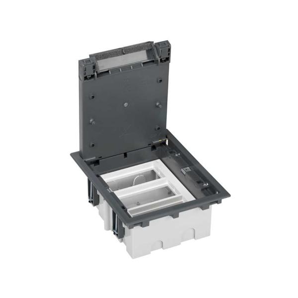 CAJA SUELO SIMON 500 CIMA CON 3 MDULOS 70mm GRIS