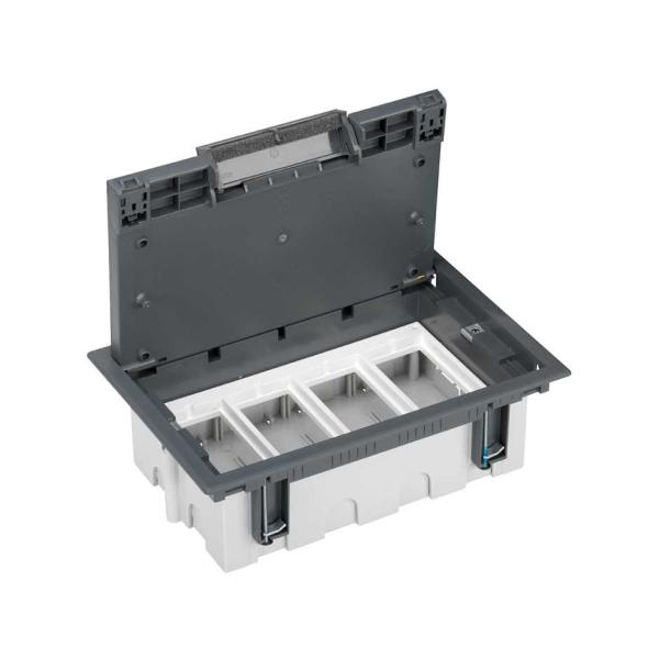 CAJA SUELO SIMON 500 CIMA CON 4 MDULOS 70mm GRIS