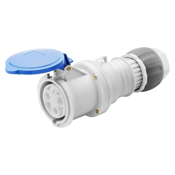 BASE MÓVIL RECTA HP 2P+T 63A 200-250V 50-60Hz 6h AZUL IP44/54