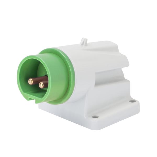 CLAVIJA FJA.PARED 90° CONEXIONADO TORN.3P 32A 20-25V/40-50V 100-200Hz 4h VD IP44