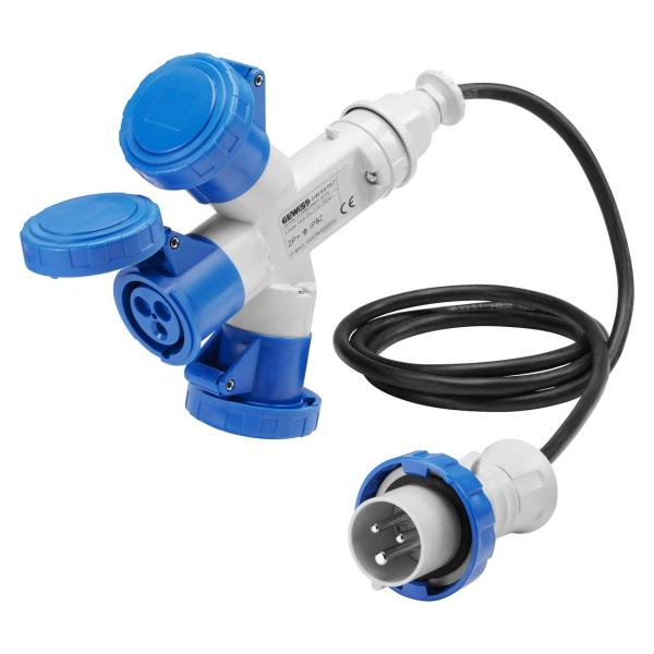 MULTIPLICADOR MOV.ETCO.3 SAL.2P+T CBL.2m 16A 230V 50-50Hz 6h AZ IP67