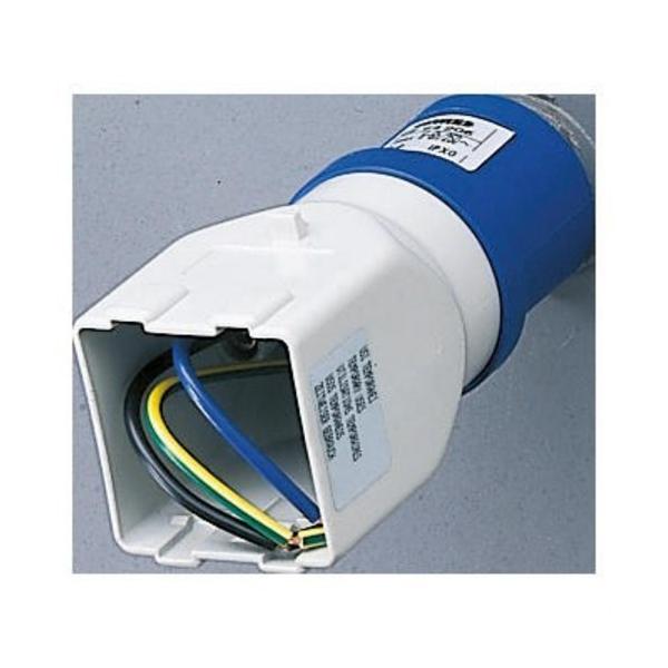 ADAPTADOR INDUSTRIAL/RESIDENCIAL CLAVIJA 2P+T 16A 230V AC 50-60Hz PARA 2 MDULOS