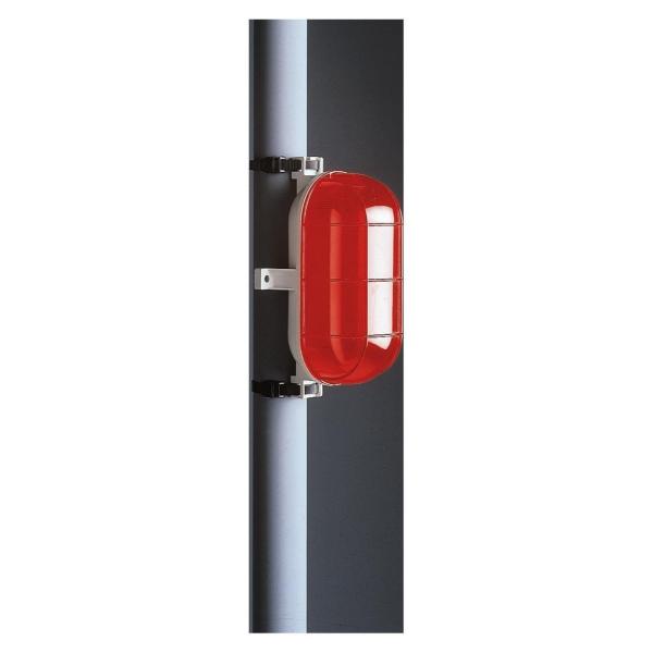 PLAFÓN RETTA 60W E27 DIFUSOR ROJO IP44