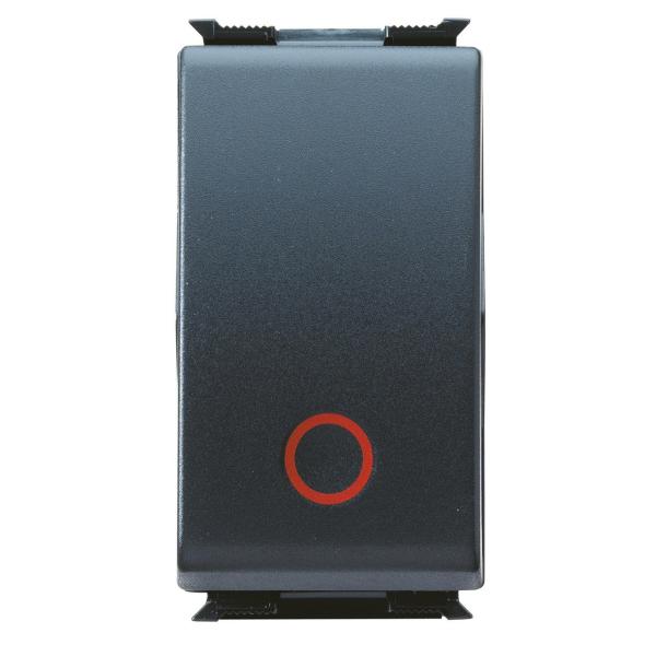 PULSADOR 1P 250V AC NA DE 10A GENÉRICO SÍMBOLO 0/1 1 MÓDULO
