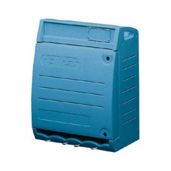 CUADRO Q-BOX 4 VACÍO CON REGLETA DE TIERRA 7x10mm² + 12 MÓDULOS EN 50022