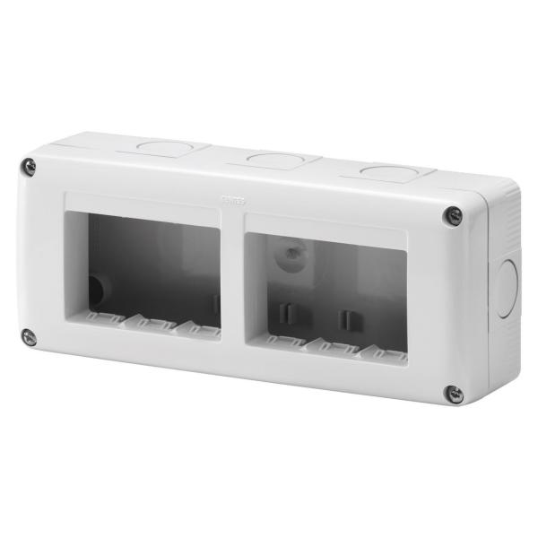 CONTENEDOR PROTEGIDO 6 MÓDULOS GRIS RAL 7035 APTO PARA APARATOS IP40