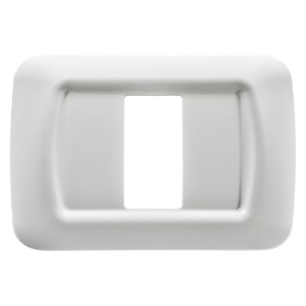 PLACA TOP 1 MÓDULO EN TECNOPOLÍMERO ACABADO BRILLANTE DE BLANCO NUBE