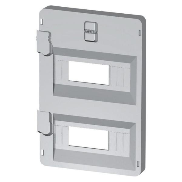 PANEL TROQUELADO FRONTAL 8 MDULOS PARA CUADROS 236x316mm GRIS RAL7035