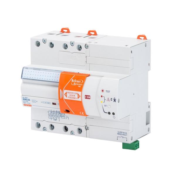 DISPOSITIVO RME.AUT.AUTT.PRO 4P 25A 400V 0,03A 7 MOD.EN50022 TIPO A[IR]