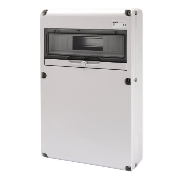 CAJA DISTRIBUCIN Q-DIN CON 14 MDULOS TAPA LISA 510x320x135mm IP65