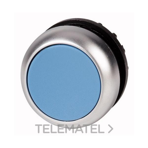 PULSADOR RASANTE M22-DR-B CON ENCLAVAMIENTO AZUL