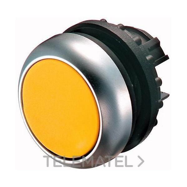 PULSADOR RASANTE M22-DR-Y CON ENCLAVAMIENTO AMARILLO