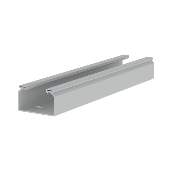 Bandeja aislante lisa de 60x100 mm Unex en U48X sin halógenos color gris