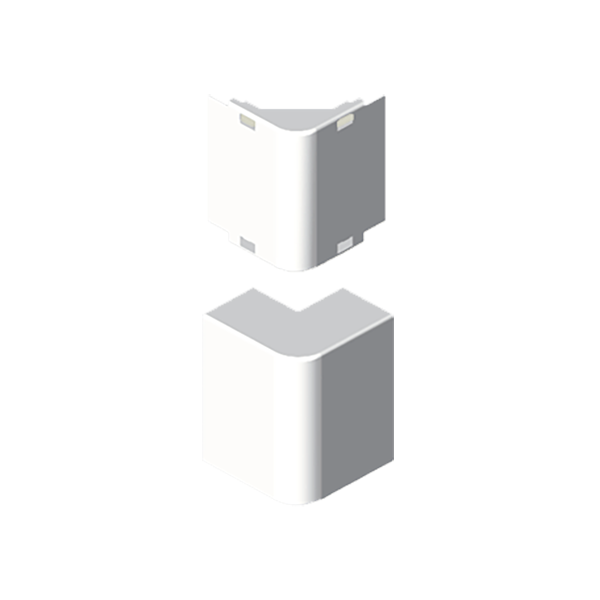 Angulo exterior de 16x50 mm Unex en U24X color blanco