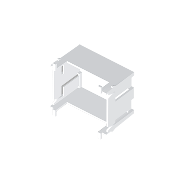 Caja de 2 módulos Unex en U24X para tapas de 65 mm 