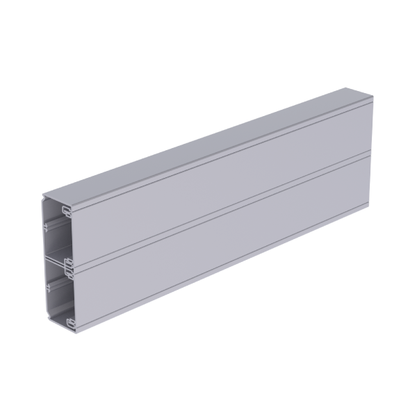 Canal para mecanismos 50x150 mm de 2 tapas de 65 y 65 mm Unex en U23X color aluminio