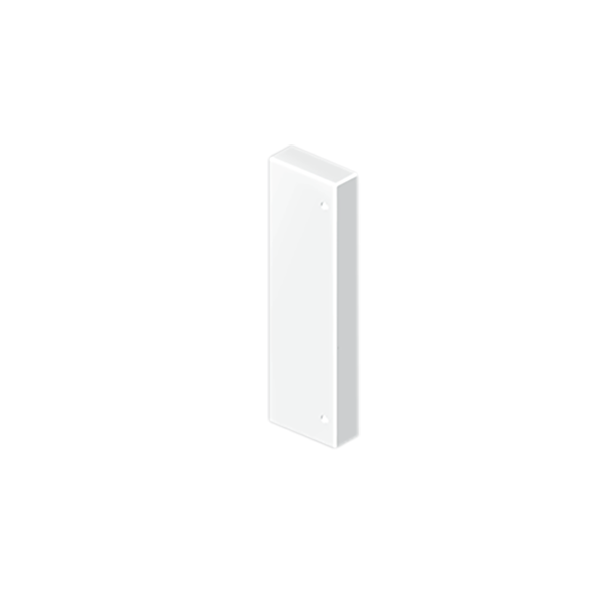 Tapa final de 50x80 mm Unex en U42X sin halógenos color blanco