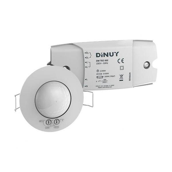 DETECTOR TECHO EMPOTRAR 2 CANALES 360 DIÁMETRO 6,6m