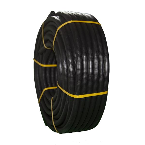 TUBO FLEXIBLE DE PVC CORRUGADO FORRADO DIMETRO 20 NEGRO