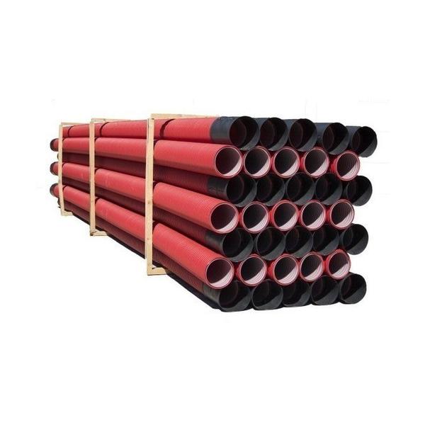 TUBO CANALIZACIÓN ULTRA-TP I LIGERO DIÁMETRO 125 ROJO (ROLLO DE 50m)