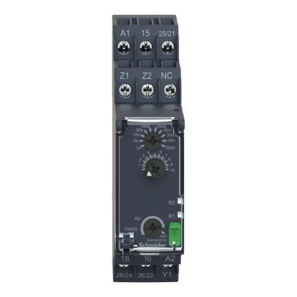HARMONY Time - On-retardo de tiempo relay - 0.05s ... 300h - 24 ... 240 v ac / dc - 2c / o