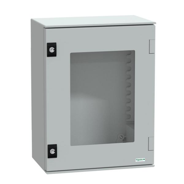 ARMARIO POLIÉSTER PLM 430x330x200 IP66 VIDRIO 7035