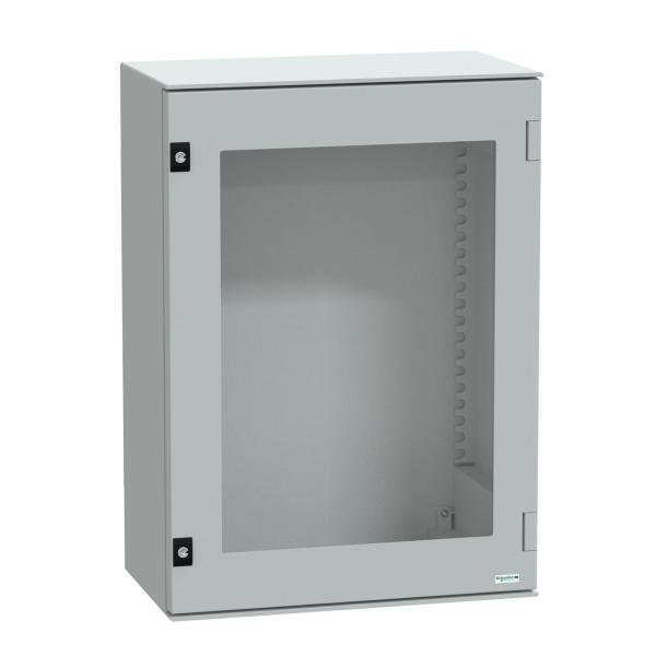 ARMARIO POLIÉSTER PLM 747x536x300 IP66 VIDRIO 7035