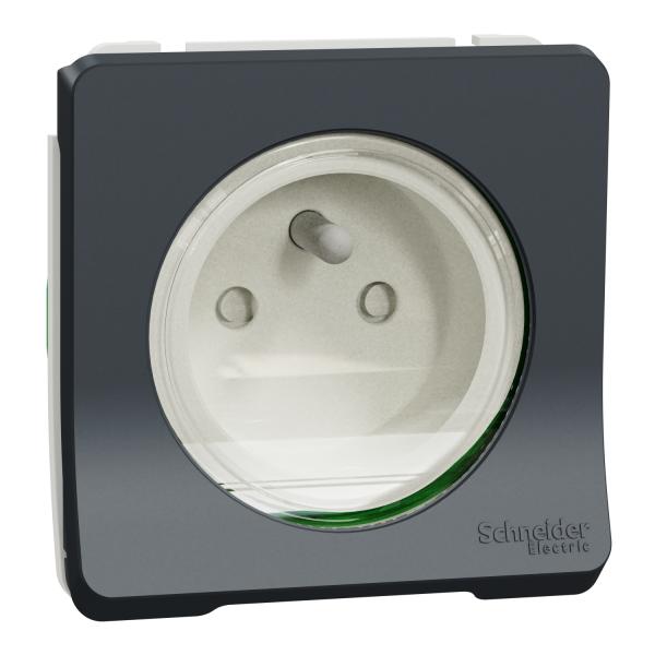 Mureva Styl Base 2P+TTF  para instalación en superficie o de empotrar  IP55 Gris