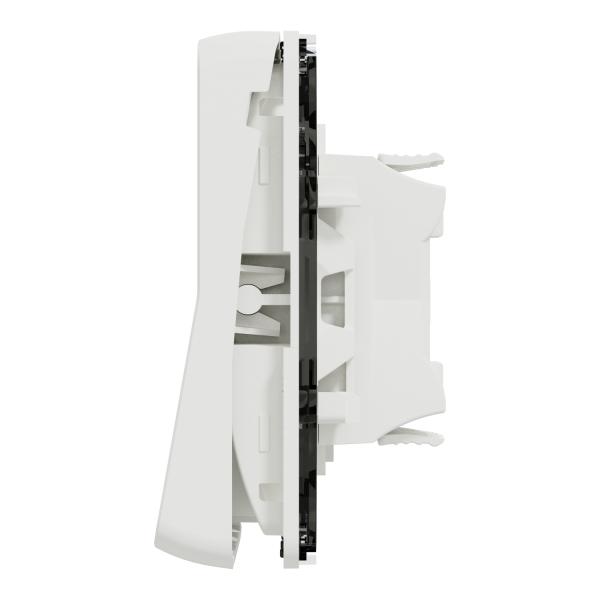 Mureva Styl; mecanismo; 1 polo; 2 vías; electromecánico; 10AX; IP55; blanco