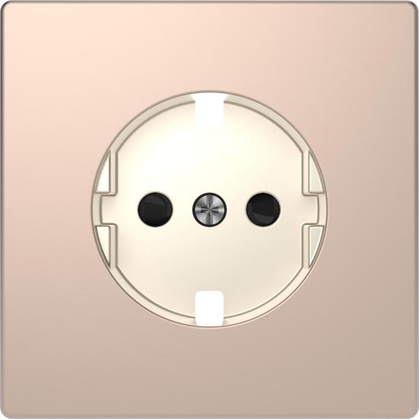 TAPA PARA BASE SCHUKO 16A D-LIFE DE COLOR CHAMPAGNE EN POLICARBONATO